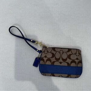 Coach Signature Brown Classic Wristlet
